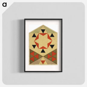 アートポスター-Geometrische Studie - エゴン シーレ Poster.