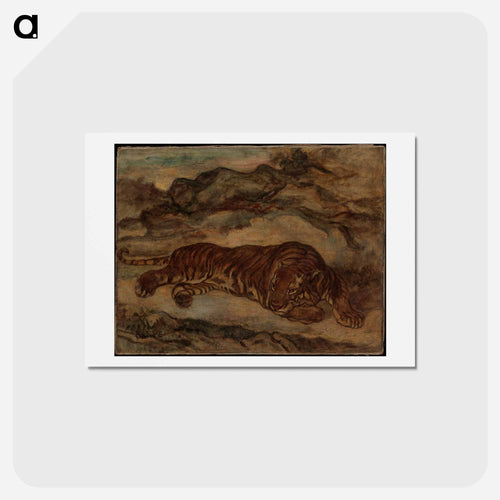 ブラウン - ウジェーヌ ドラクロワ Postcard.