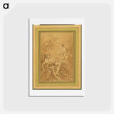 アートポストカード-Venus Commanding Vulcan to Make Arms for Aeneas - フランソワ ブーシェ Postcard.