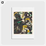 アートポストカード-Genesis II (Schopfungsgeschichte II) - フランツ マルク Postcard.