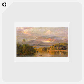 アートポストカード-Mount Chimborazo - フレデリック エドウィン チャーチ Postcard.