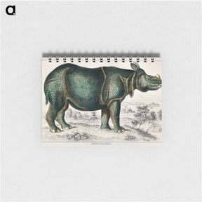 アートメモ帳-Rhinoceros
 - ゴールドスミスの生き生きとした自然 Memo.
