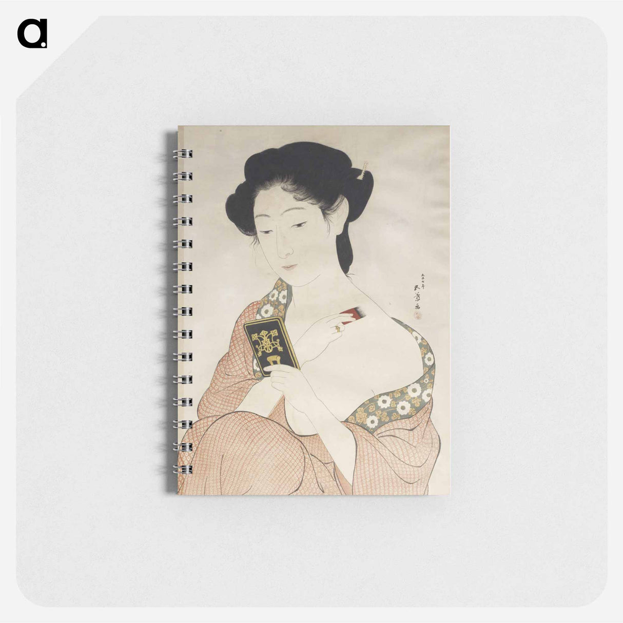 アートメモ帳-Woman Applying Powder
 - 橋口 五葉 Memo.