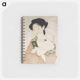 アートメモ帳-Woman Applying Powder
 - 橋口 五葉 Memo.