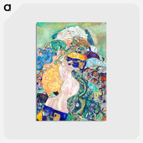 アートポストカード-Baby (Cradle) - グスタフ クリムト Postcard.