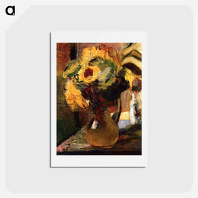 アートポストカード-Bouquet of Sunflowers - アンリ マティス Postcard.