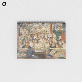 アートメモ帳-Ensor at the Harmonium - ジェームズ アンソール Memo.