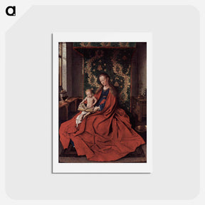 アートポストカード-The Ince Hall Madonna (The Virgin and Child Reading) - ヤン ファン エイク Postcard.
