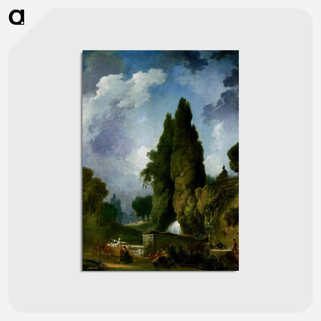 Blind man's buff - ジャン オノレ フラゴナール Postcard.