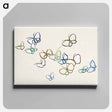 アートパネル-Japanese butterfly - 神坂 雪佳 Canvas.