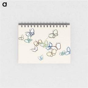 アートメモ帳-Japanese butterfly - 神坂 雪佳 Memo.