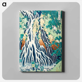 アートパネル-Kirifuri Waterfall at Mount Kurokami in Shimotsuke province - 葛飾 北斎 Canvas.