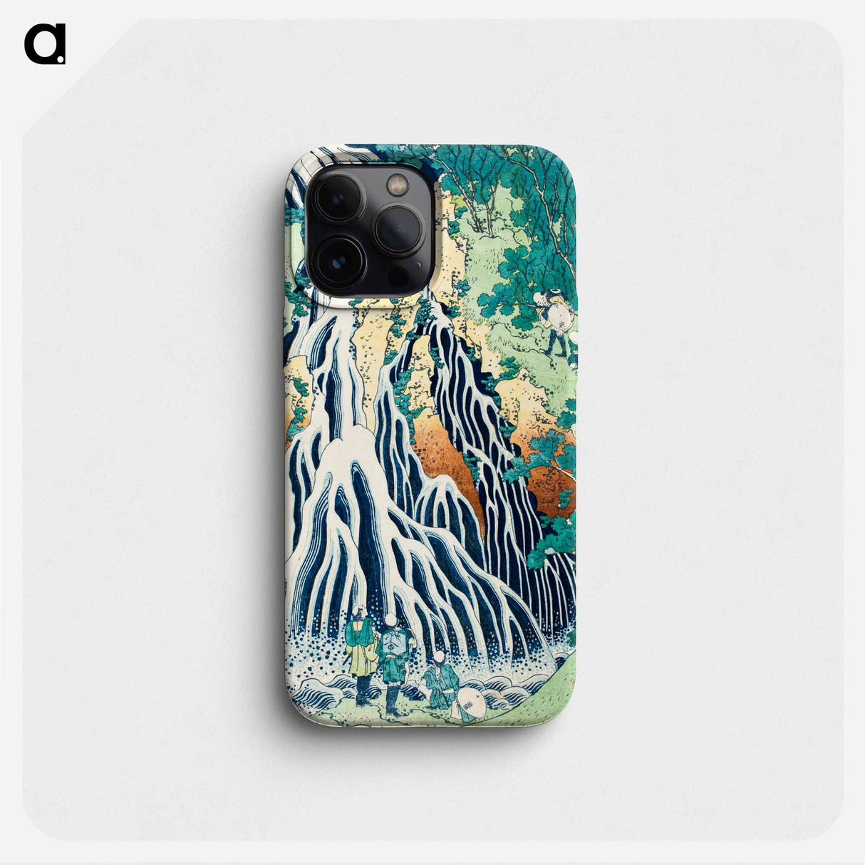 Kirifuri Waterfall at Mount Kurokami in Shimotsuke province - 葛飾 北斎 Phone Case.