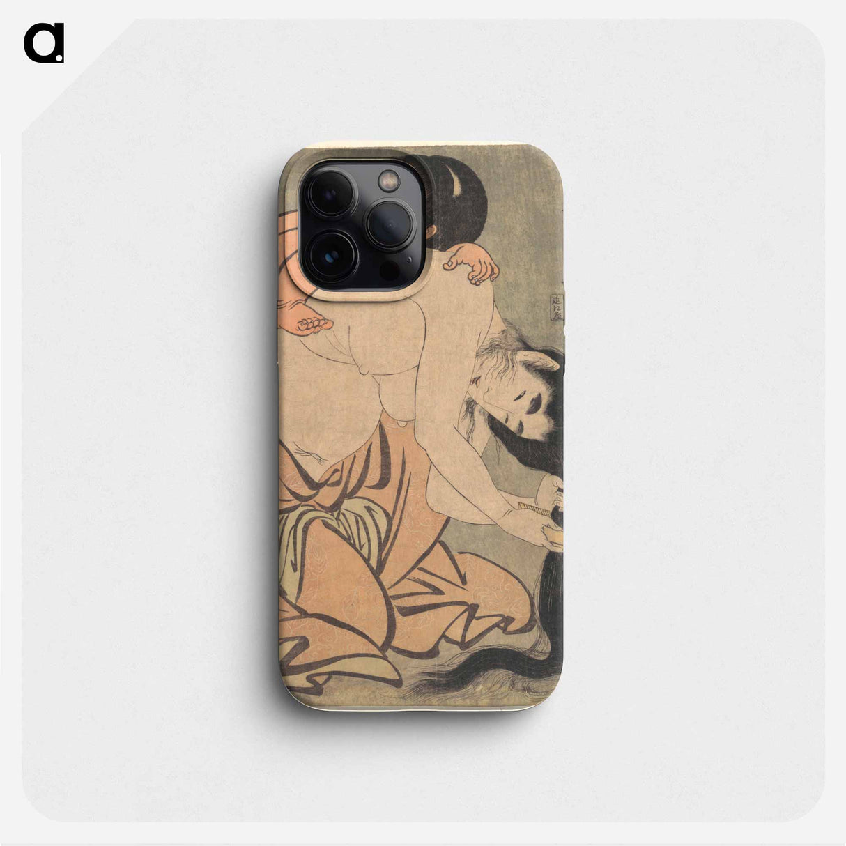 Yamauba Combing Her Hair and Kintoki - 喜多川 歌麿 Phone Case.