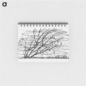 アートメモ帳-Two fish in the water - レオ ヘステル Memo.