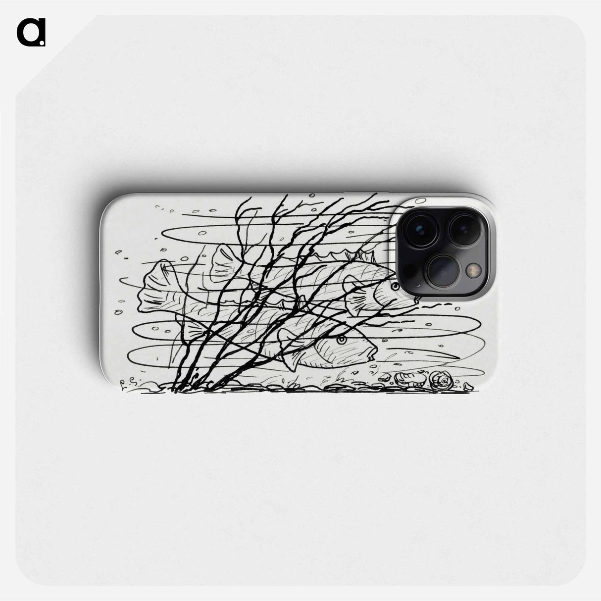 Two fish in the water - Leo Gerstel Phone Case.