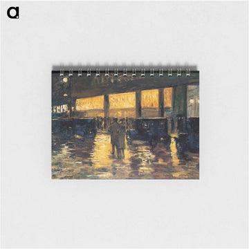 Vor dem Café (Berlin bei Nacht) - レッサー ユリィ Memo.