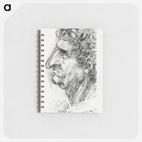 アートメモ帳-Head of a Man in Profile Facing to the Left - レオナルド ダ ヴィンチ Memo.