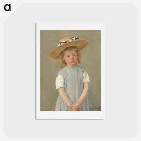 アートポストカード-Child in a Straw Hat - メアリー カサット Postcard.