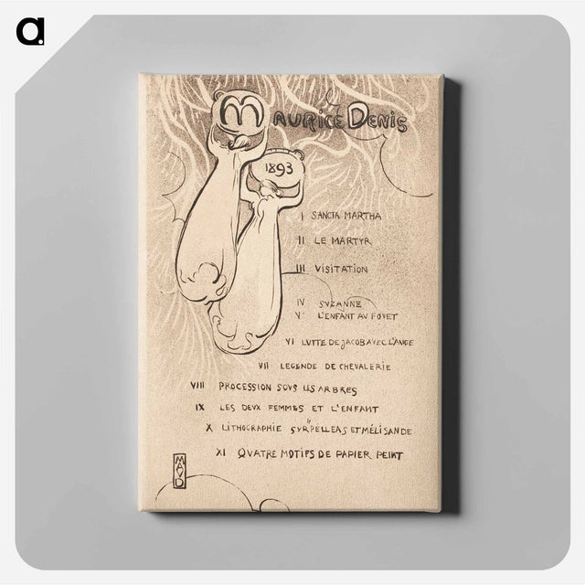 アートパネル-Affiche van de solo-expositie - モーリス ドニ Canvas.