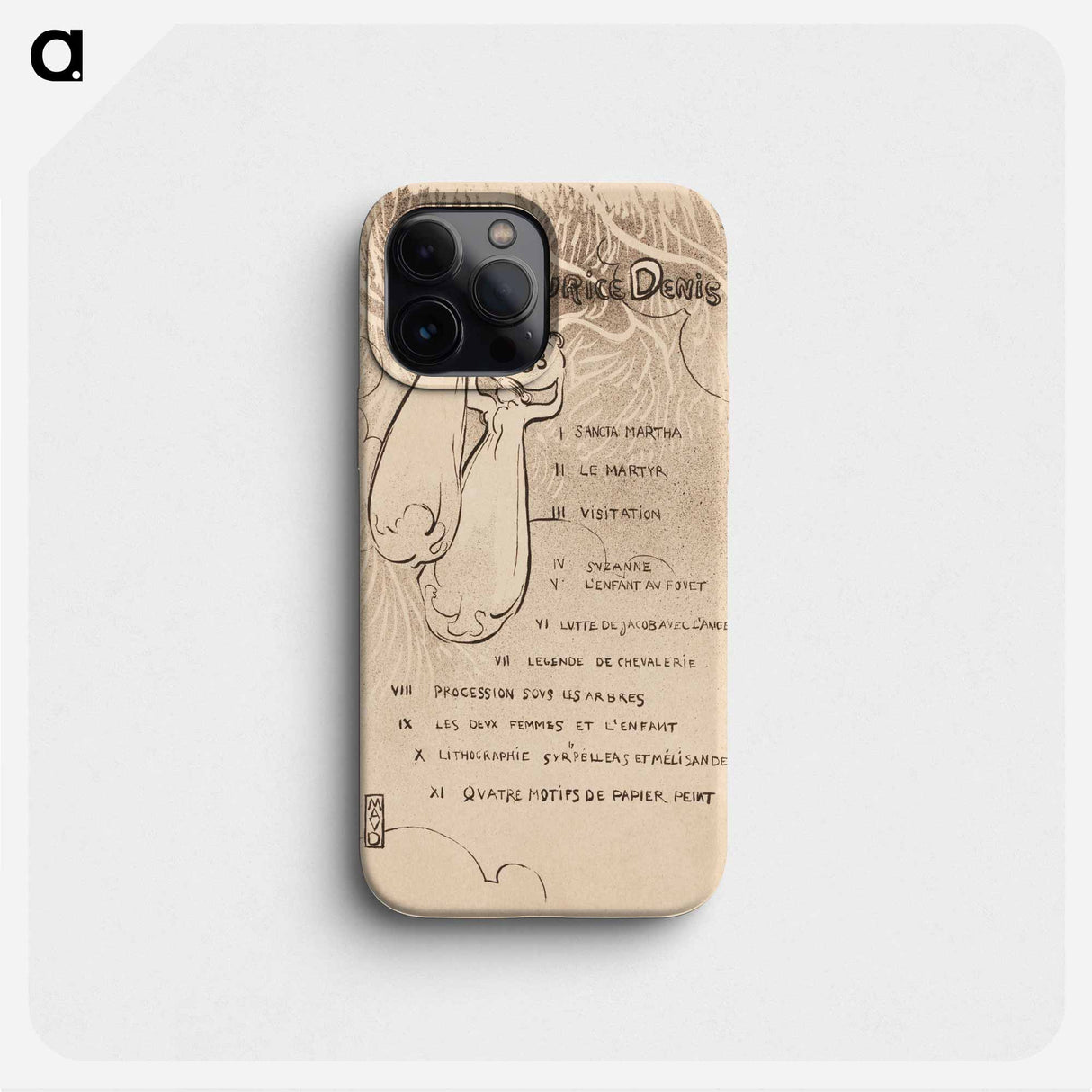 Affiche van de solo-expositie - モーリス ドニ Phone Case.