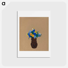 アートポストカード-Pansies - オディロン ルドン Postcard.