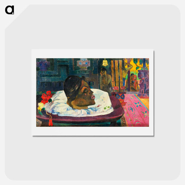 アートポストカード-The Royal End (Arii Matamoe) - ポール ゴーギャン Postcard.