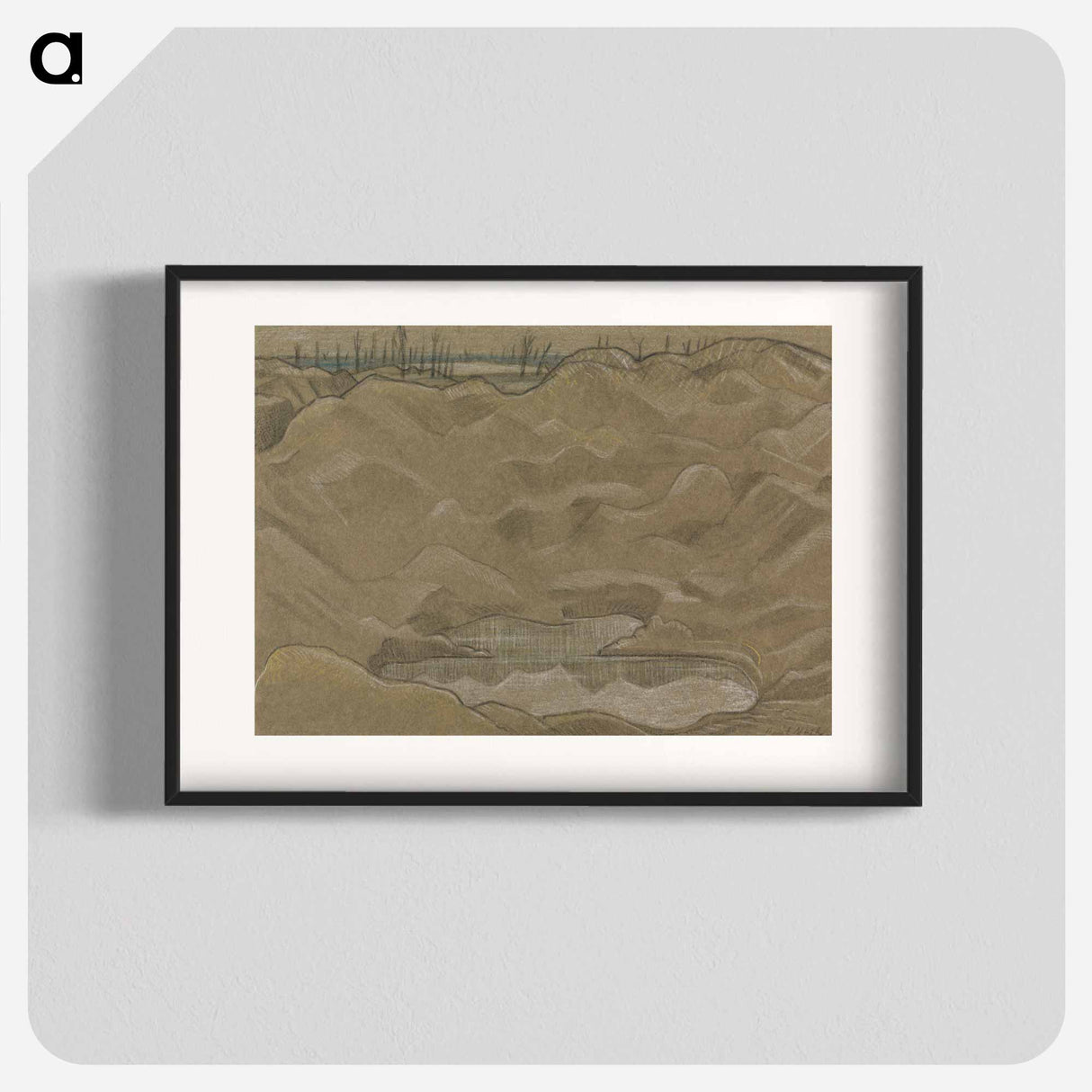 A Shell Crater - Paul Nash Poster.