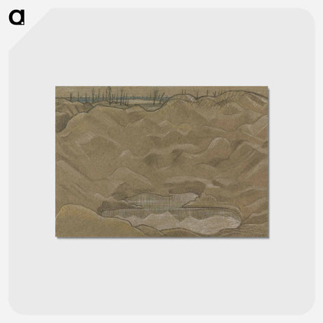 アートポストカード-A Shell Crater - ポール ナッシュ Postcard.