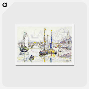 アートポストカード-The port of Bordeaux - ポール シニャック Postcard.