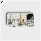 The port of Bordeaux - Paul Signac Phone Case.