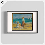 Figures on the Beach - Pierre-Auguste Renoir Poster.