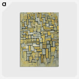 アートポストカード-Composition in Brown and Gray - ピエト モンドリアン Postcard.