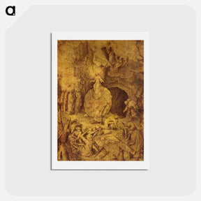 アートポストカード-The Resurrection of Christ - ピーター ブリューゲル Postcard.