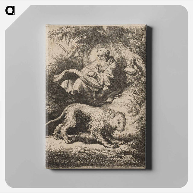 アートパネル-Saint Jerome Reading - レンブラント ファン レイン Canvas.