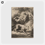 アートポストカード-Saint Jerome Reading - レンブラント ファン レイン Postcard.