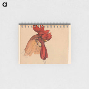 アートメモ帳-Head of a Rooster - サミュエル コールマン Memo.