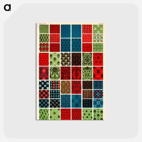 アートポストカード-Nineteenth-Century Ornament Illustration
 - 装飾の文法 Postcard.