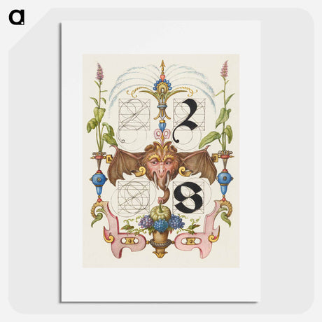 アートポスター-Guide for Constructing the Letters r and s from Mira Calligraphiae Monumenta
 - 書道のお手本 Poster.