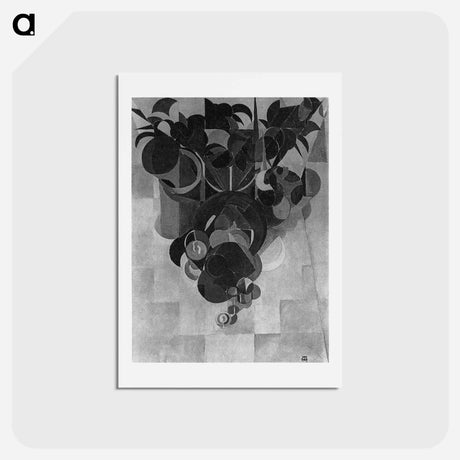 アートポストカード-Composition IV (Still life) - テオ ファン ドゥースブルフ Postcard.
