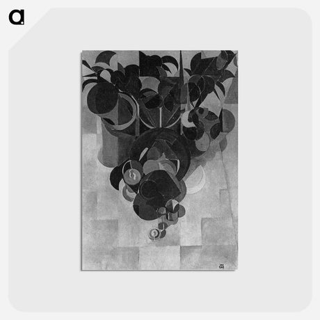 アートポストカード-Composition IV (Still life) - テオ ファン ドゥースブルフ Postcard.