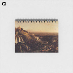 アートメモ帳-The Cascatelli, Tivoli, Looking Towards Rome (View of Rome from Tivoli) - トーマス コール Memo.