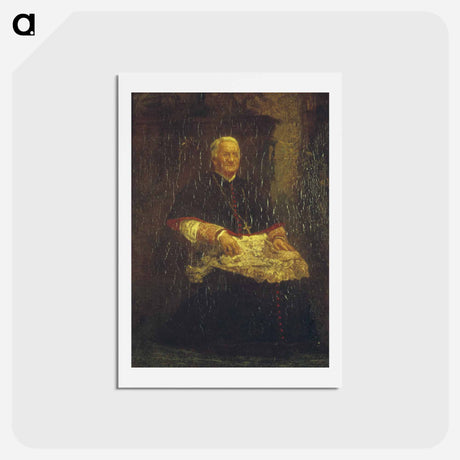 アートポストカード-Archbishop James Frederick Wood - トーマス エイキンズ Postcard.