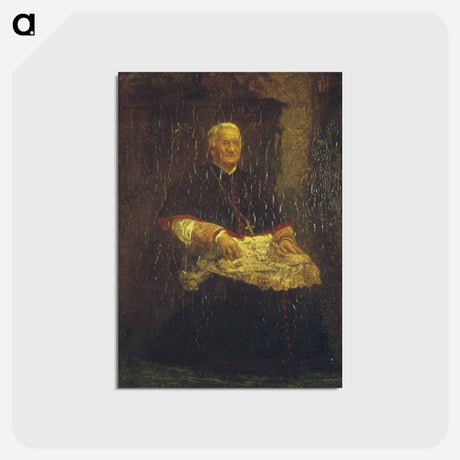 アートポストカード-Archbishop James Frederick Wood - トーマス エイキンズ Postcard.
