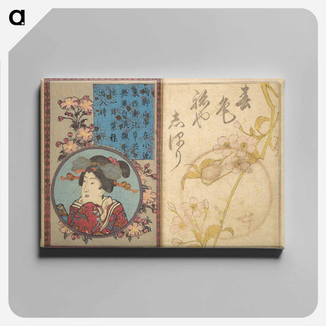 アートパネル-A Bedside Guide to the Colors of Love in Spring
 - 歌川 国貞 Canvas.