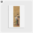 アートポストカード-Woman and Attendant
 - 歌川 豊国 Postcard.