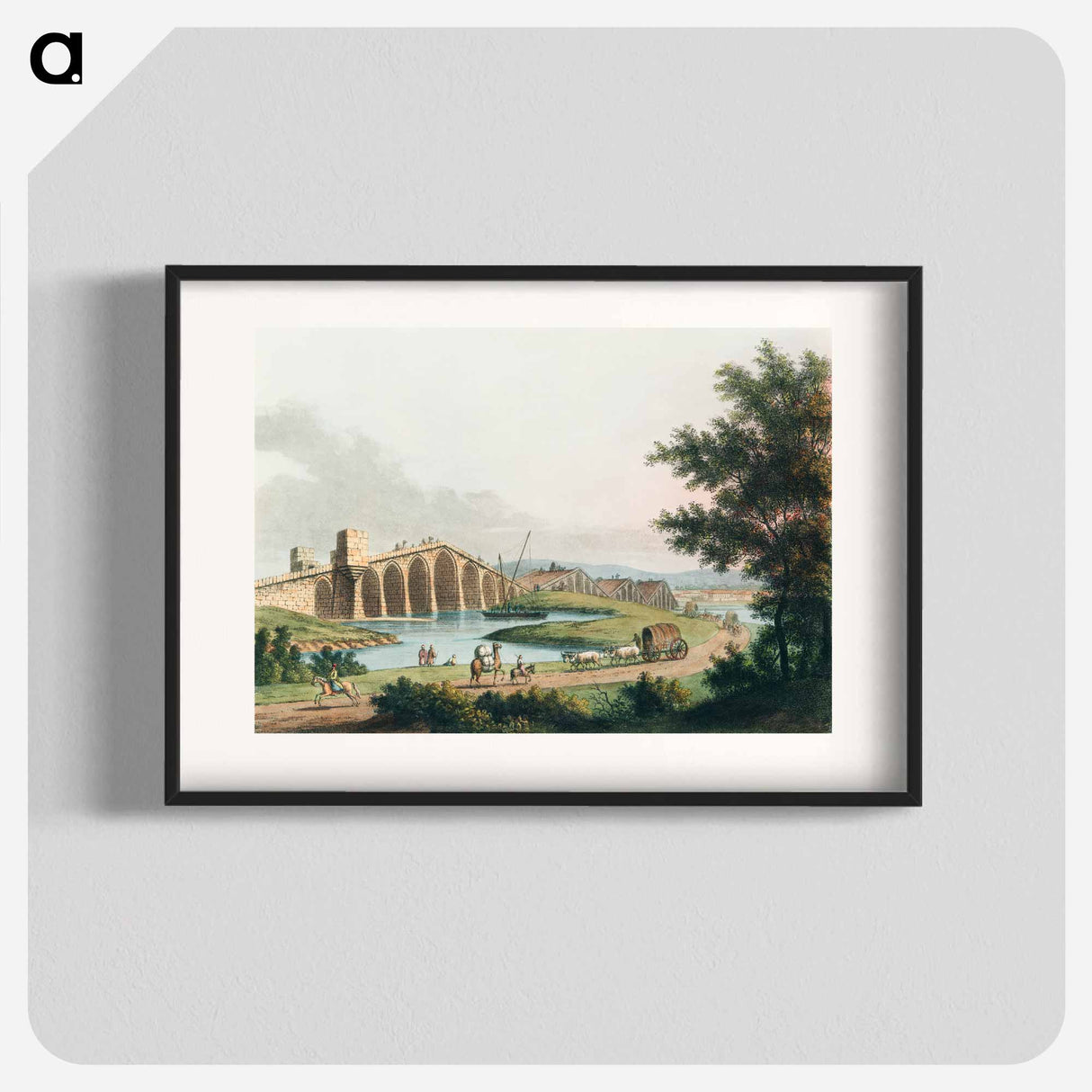 Ponte grande - View of the Ottoman Empire Poster.