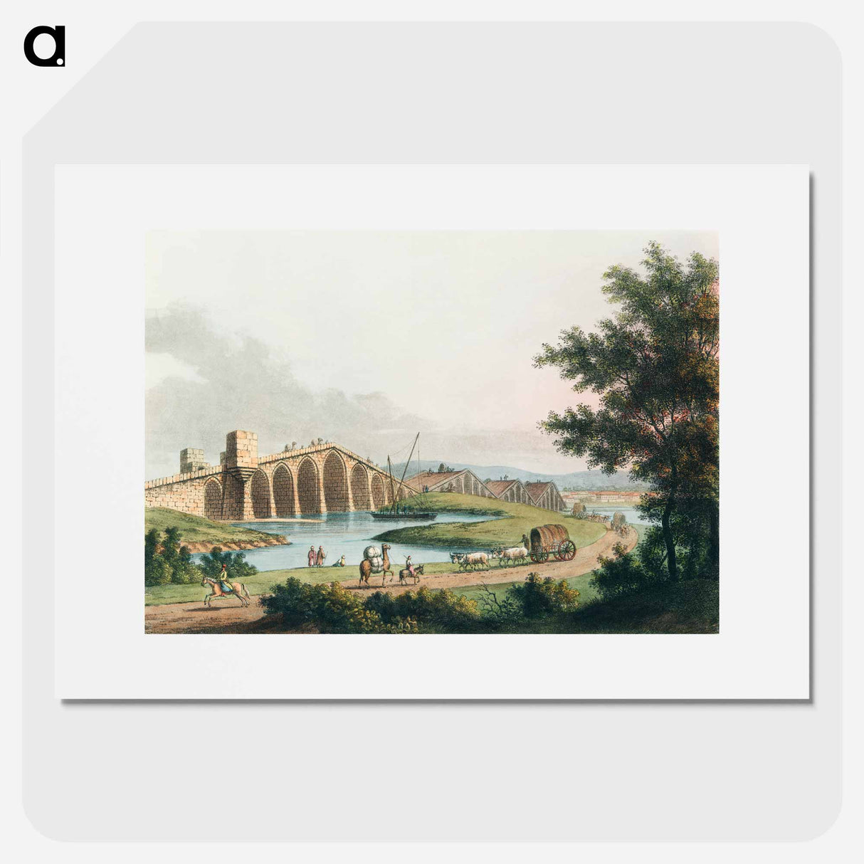 Ponte grande - View of the Ottoman Empire Poster.