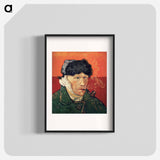 Self-Portrait with Bandaged Ear and Pipe - Vincent van Gogh Poster.