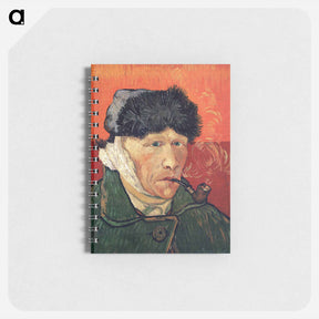 アートメモ帳-Self-Portrait with Bandaged Ear and Pipe - フィンセント ファン ゴッホ Memo.